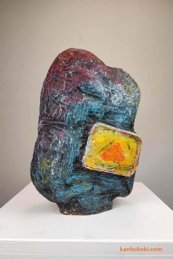Strange modern sculptural object with latex - by Paul Kanbobski